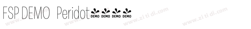 FSP DEMO   Peridot字体转换